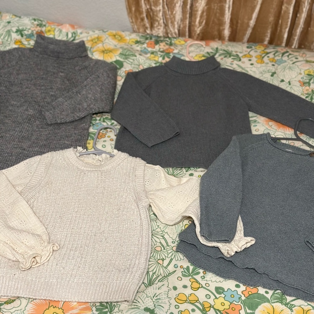 Zara toddler girls sweater bundle 2/3 T